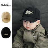 新款 婴儿帽子男女宝宝时尚 字母遮阳帽小月龄婴幼儿童棒球帽鸭舌帽