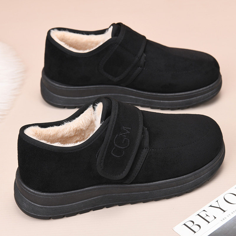 2025新款老北京棉鞋女冬季加绒棉鞋中老年妈妈舒适加厚一脚蹬短靴,女鞋,时尚雪地靴,淘宝优惠券,粉丝福利购,淘宝优惠卷