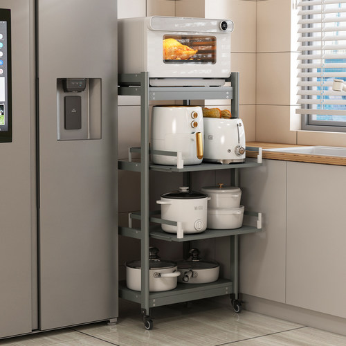 太空铝多层锅具电饭煲抽拉收纳架