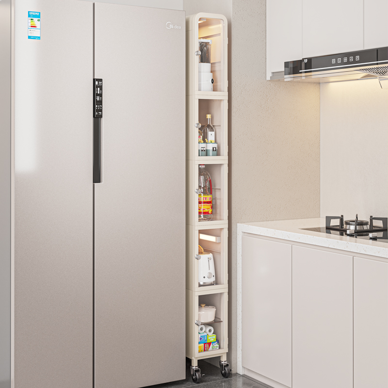 厨房夹缝置架落地多层柜极窄柜子