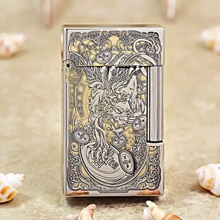 KW卡尔威登朗声打火机招财貔貅精雕高档礼盒装男士时尚礼物送礼