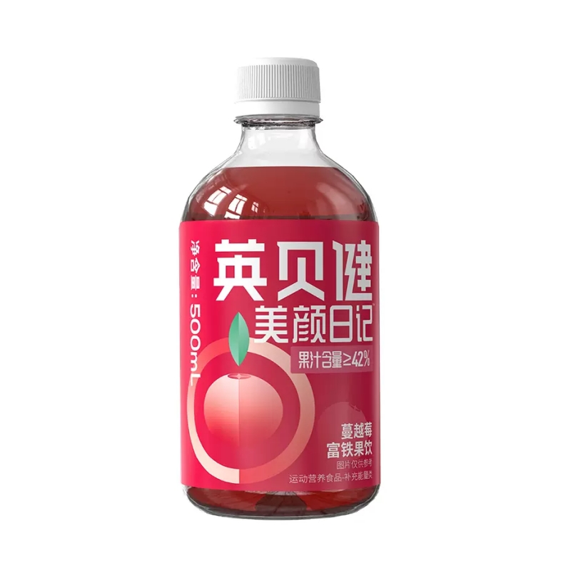 英贝健蔓越莓富铁饮品500ml/瓶旗舰店正品 HST