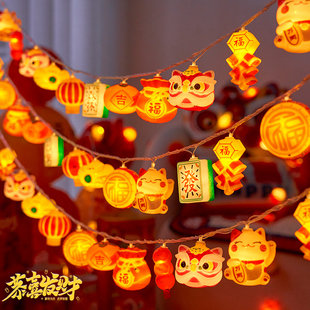 2025新年红灯笼新品柿子灯蛇年装饰氛围彩灯柿柿如意挂树灯满天星