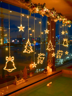 2025年新年布局春节装饰灯红灯笼Led星灯小彩灯闪烁灯家居场景房