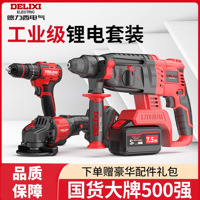 德力西无刷充电式电锤电镐三用