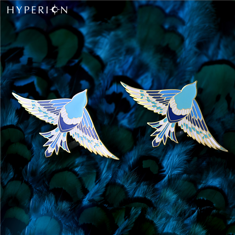 夜光金属徽章高档奢华INS潮胸针