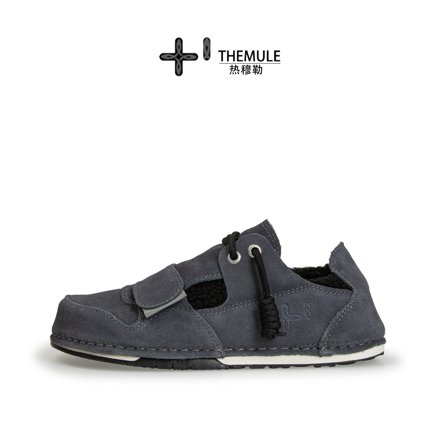 THEMULE小众丑萌鞋女一脚蹬大头鞋男棉鞋复古毛毛鞋宽楦鞋秋冬