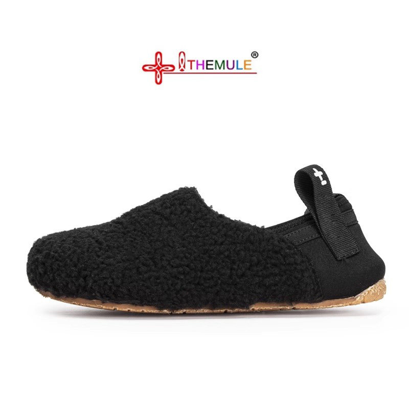 THEMULE一脚蹬驾车毛毛鞋女大码丑萌鞋加绒加棉勃肯单鞋小众丑