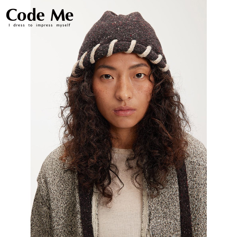 埃觅索绑带羊毛仕女帽