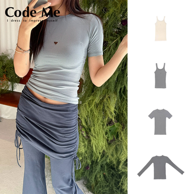 Baserange镂空爱心背心T恤