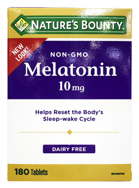 菜鸟加拿大直邮 Nature Bounty褪黑素10mg180粒