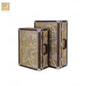 饰 装 MOON慕空间新中式 样板间虎纹老虎水墨画行李箱衣帽间摆件软装