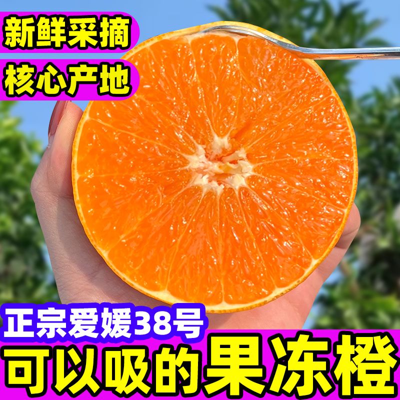 四川眉山现摘爱媛38号果冻橙9斤3