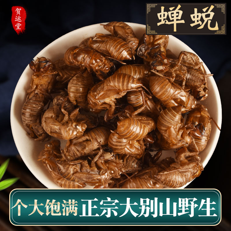大别山蝉蜕100g金蝉衣非野生蝉衣中药知了壳干货包邮非500克包邮