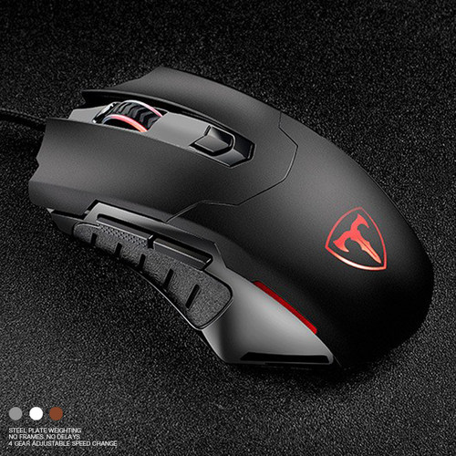 ETT11有线黑色电竞游戏静音鼠标