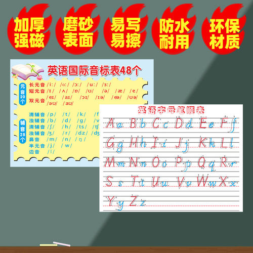 老师用笔顺益智汉语拼音黑板贴