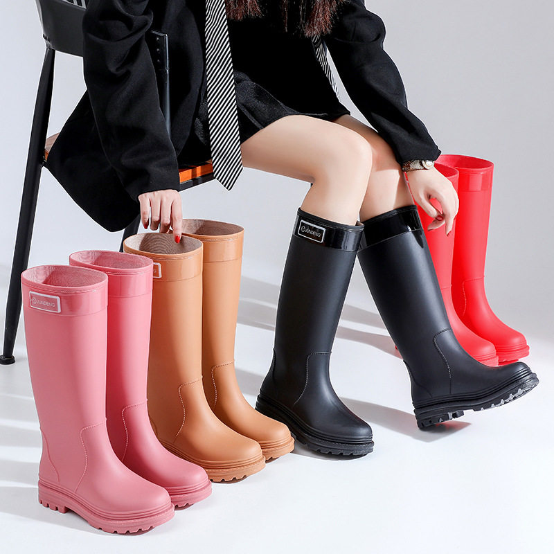 日韩时尚高筒雨鞋女成人