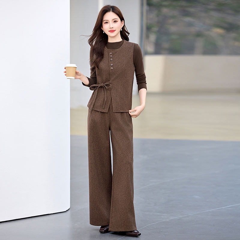 春装马甲三件套女款2026新款减龄套装超火穿搭一整套今年流行爆款