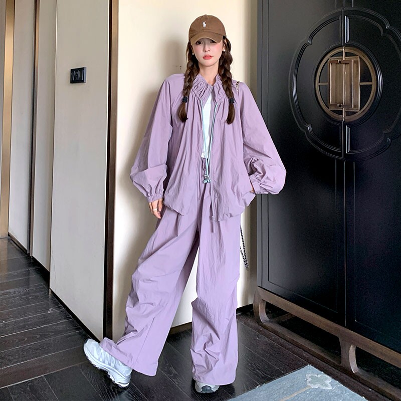 开春穿搭套装女运动服休闲慵懒风宽松2026新款超火今年流行爆款潮