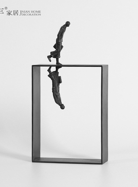 北欧简约现代抽象艺术人物雕塑摆件样板间酒店客厅玄关桌面装饰品