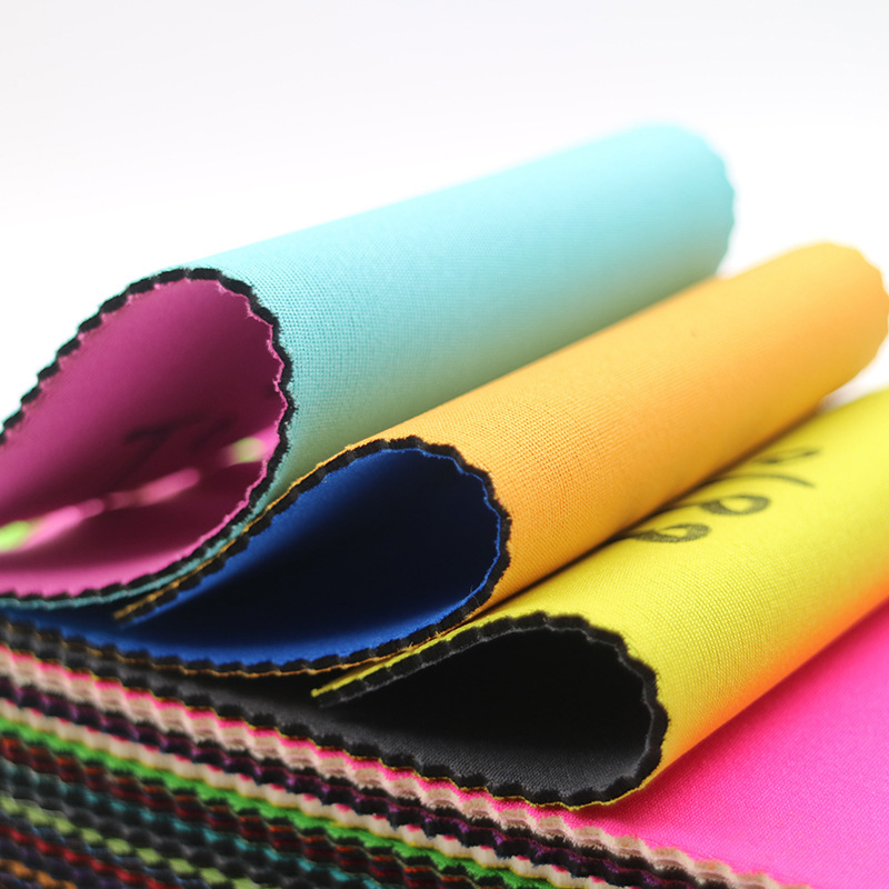 SBR压纹防火潜水料复合面料运动护具sbr潜水布印花涤纶防水潜水料