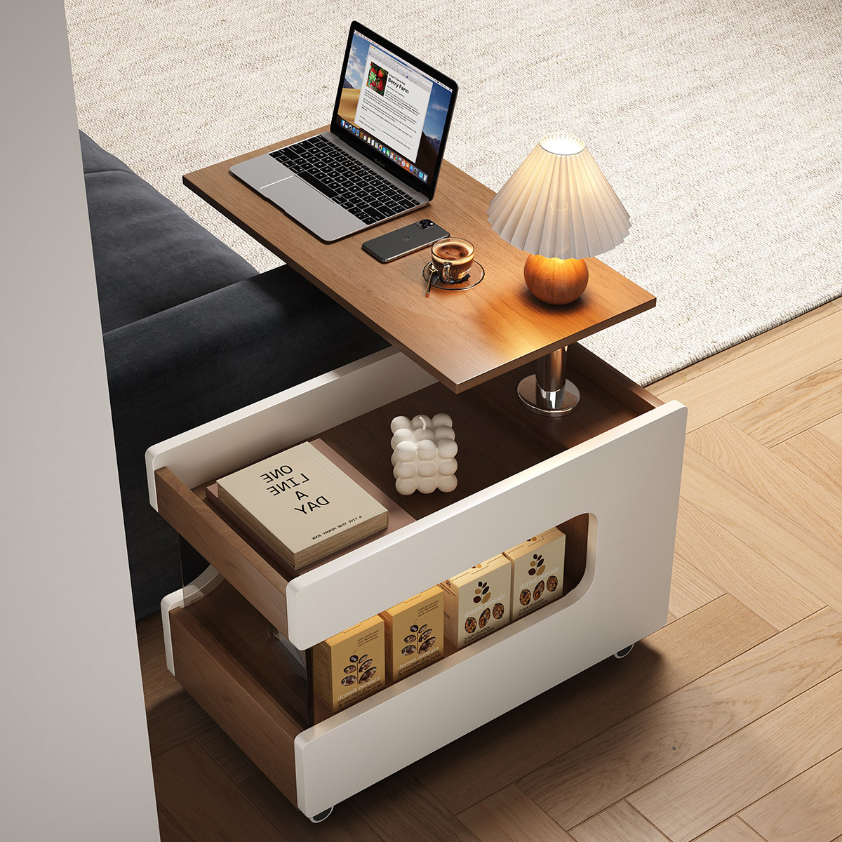 升降茶几小户型可移动沙发边几客厅家用新款零食小推车床头侧边柜,住宅家具,角几/边几,淘宝优惠券,粉丝福利购,淘宝优惠卷