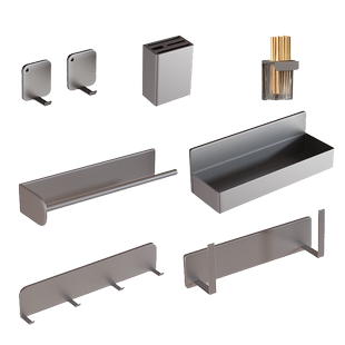 磁吸配件厨房置物架洞洞板免打孔调料壁挂多功能调味料刀架收纳架