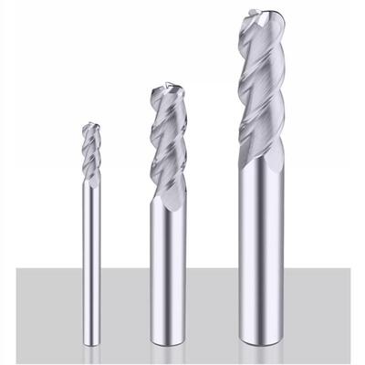 50度整体合金铝用圆鼻铣刀钨钢牛鼻4 5 6 8 10R0.5R1R1.5R2R3加长