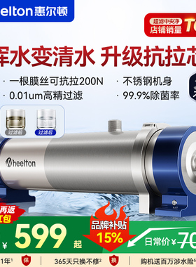 惠尔顿中央净水器家用厨房全屋超滤pvdf自来水管道农村井水大流量