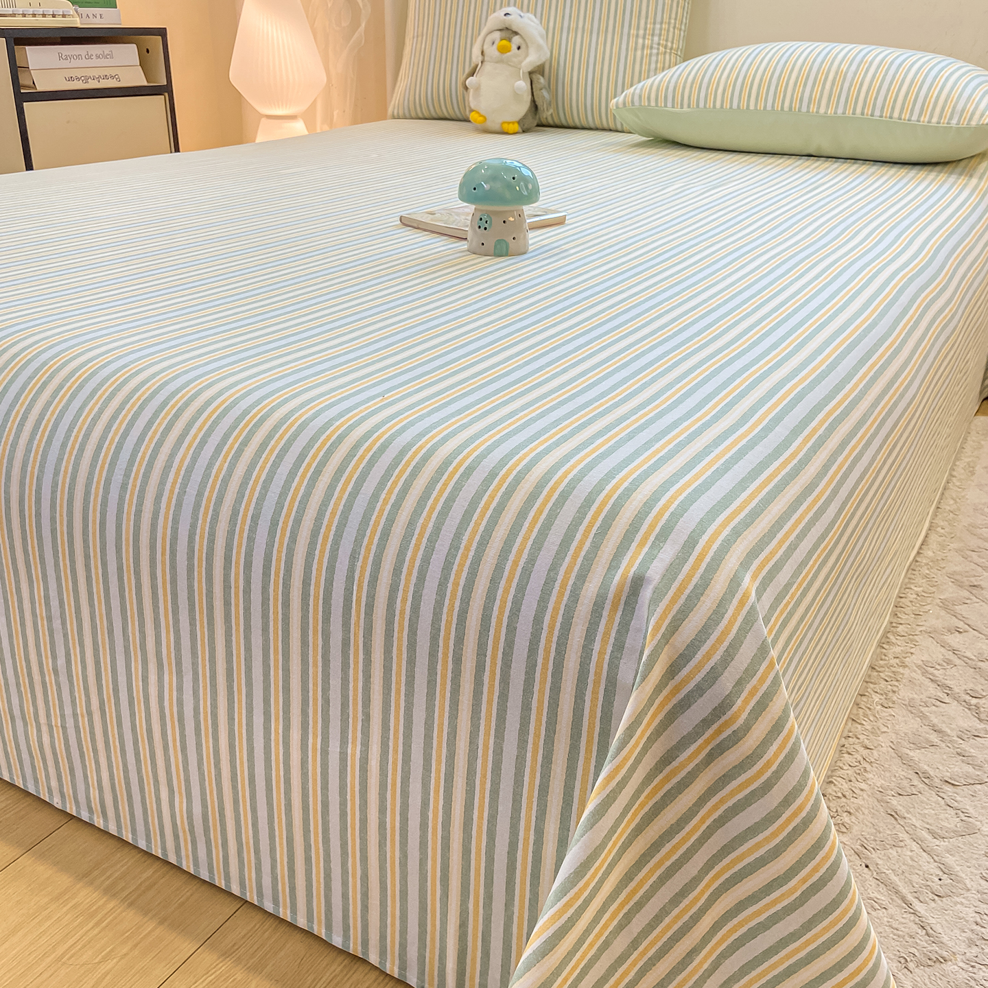 全棉磨毛床单单件加厚纯棉睡垫单