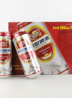 福建惠泉红罐10度500ml6/12瓶