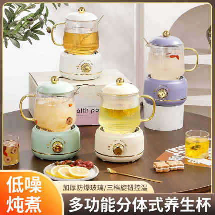 养生壶耐高温玻璃杯办公室多功能小型电热杯子烧水壶教师节伴手礼