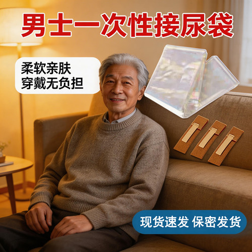 加厚一次性尿袋男士老年人接尿神器病人专用卧床老人接尿袋集尿袋