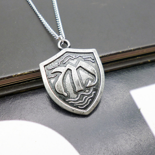 七大罪复古龙盾牌项链钥匙扣伊丽莎白饰品挂件动漫周边女生日礼物