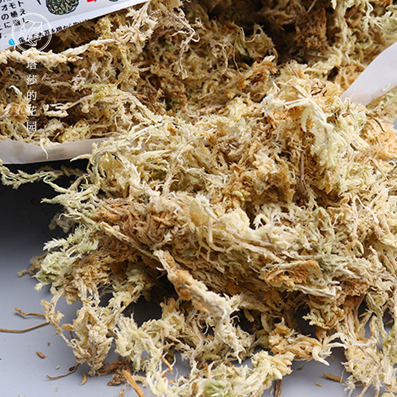 塔莎的花园 水苔干水苔蝴蝶兰花专用土苔藓石斛植物栽培保湿透气