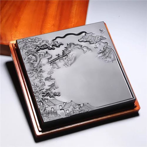 歙砚厂家名师设计天然原石砚台