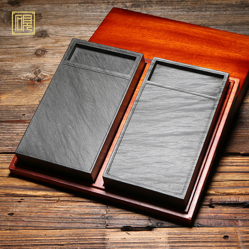 【孤品】匠心非遗 大师砚 高档老坑砚台 珍藏品《素云套砚》老坑坑眉纹歙砚精品品高档原石歙砚文房四宝端砚