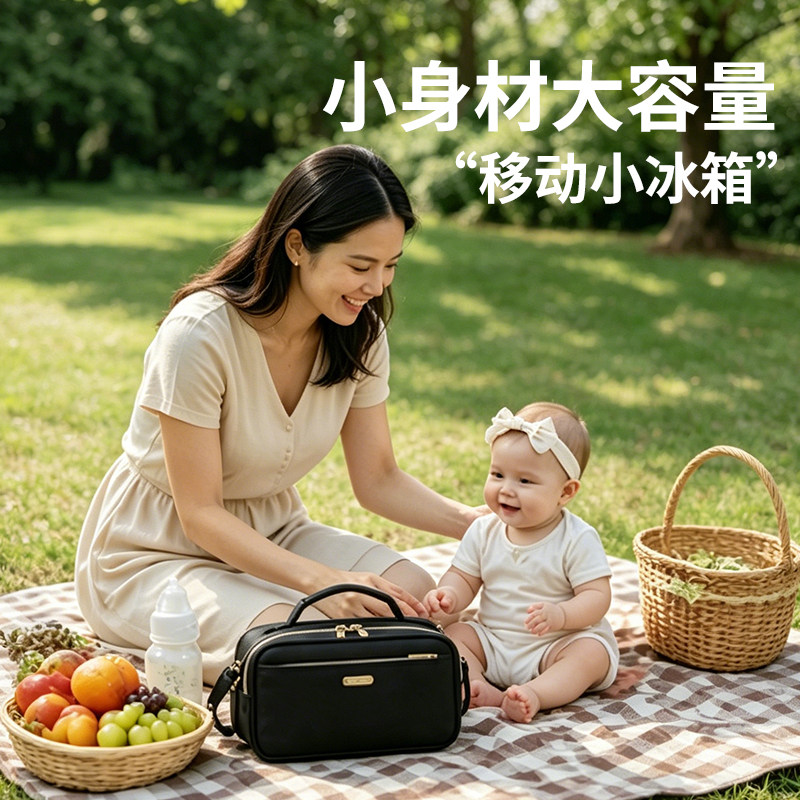 2025新款Mini背奶包轻便斜挎包便携大容量户外妈咪包