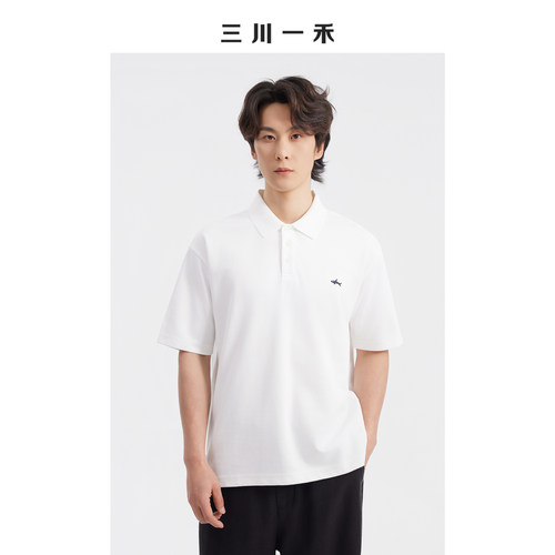 海豚刺绣商务休闲时尚POLO衫夏季