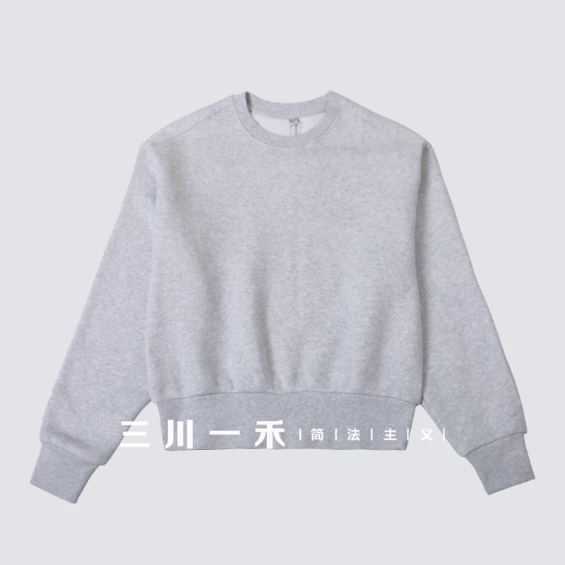 女士圆领套头卫衣秋冬新款