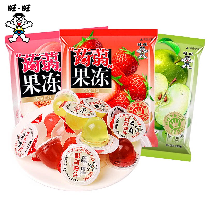旺旺蒟蒻果冻休闲零食糖果吸吸果冻小吃组合200g多口味