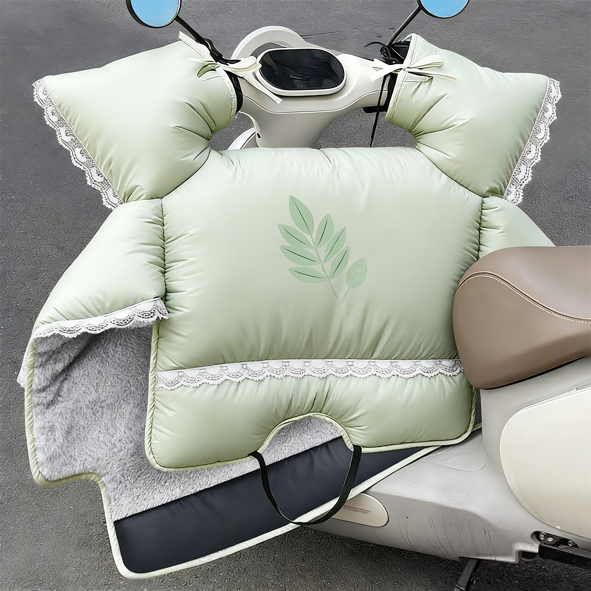 2025新款电动车挡风被冬季加厚双面防水防寒电车电瓶车防风罩冬款