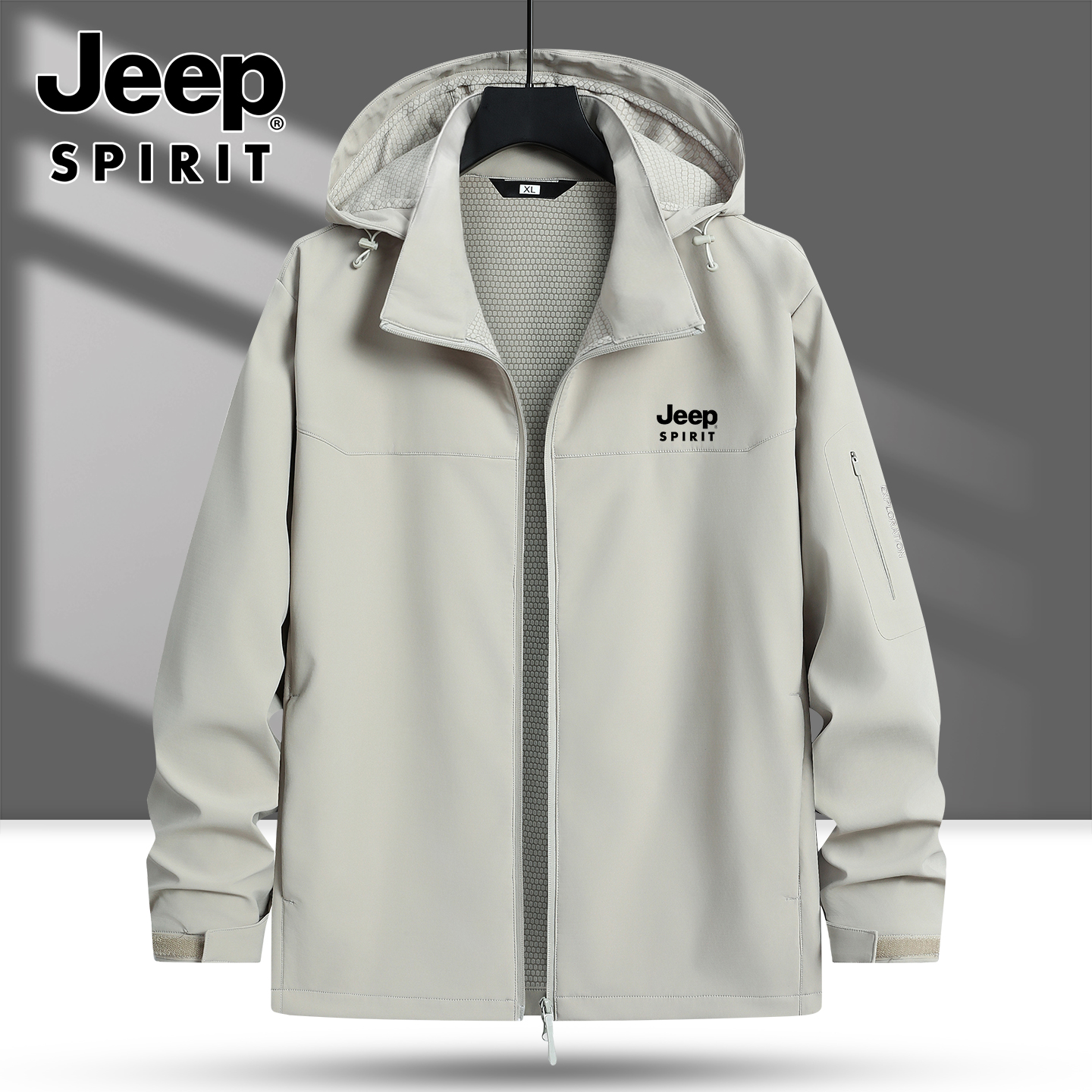 JEEP吉普男士外套春秋季风衣夹克