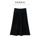 不规则半裙女 黑色松紧腰头 高品质显瘦 1035