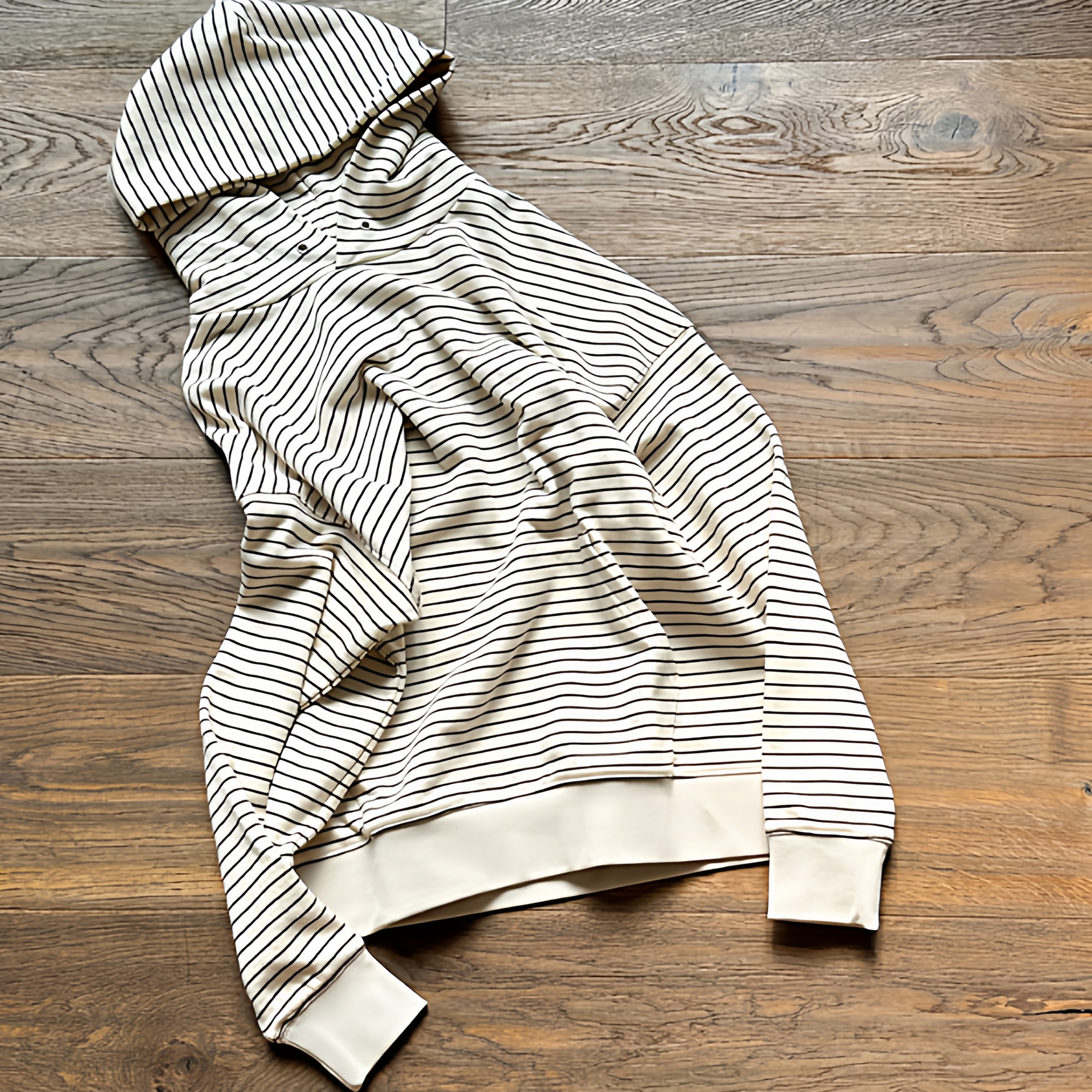 25冬季新款连帽条纹鼠袋卫衣