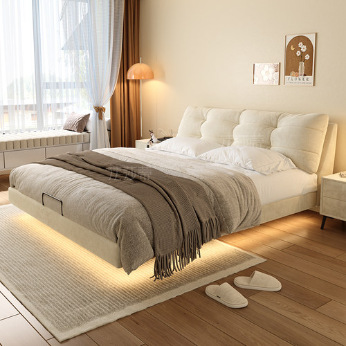 奶油床法莎蒂现代简约