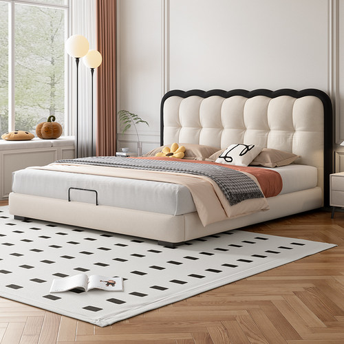 主卧室双人床法莎蒂现代简约