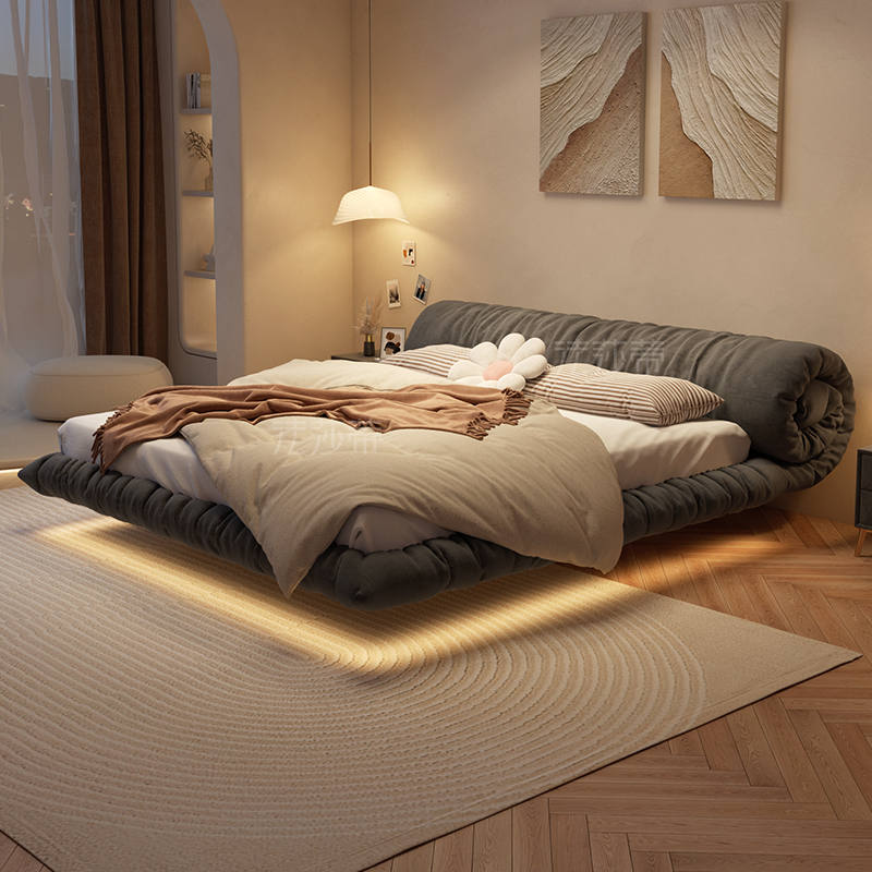 主卧室悬浮床法莎蒂北欧双人