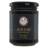 特惠山东东营三丰香油有机280g黑芝麻酱原味调味酱调味品玻璃瓶
