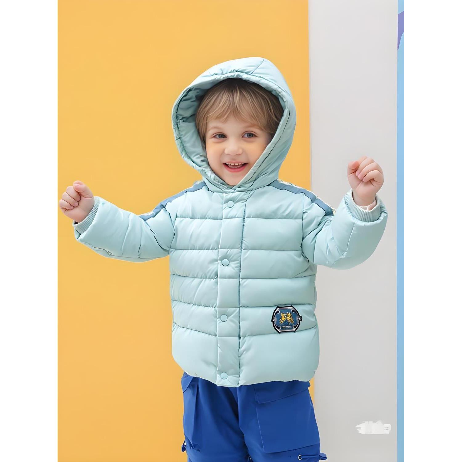 好孩子羽绒服男童秋冬新款a类加厚保暖三防面料儿童外出服外套